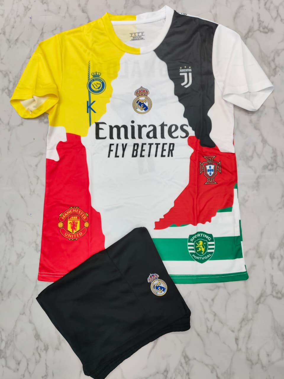 Ronaldo Special Edition Football Jersey Set (Jersey + Shorts)
