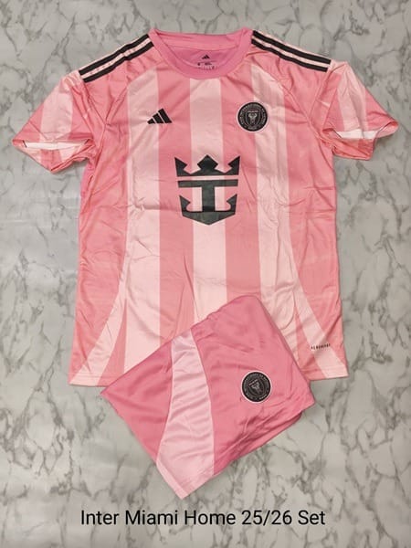 Inter Miami Home 25/26 Football Jersey Set (Jersey + Shorts)