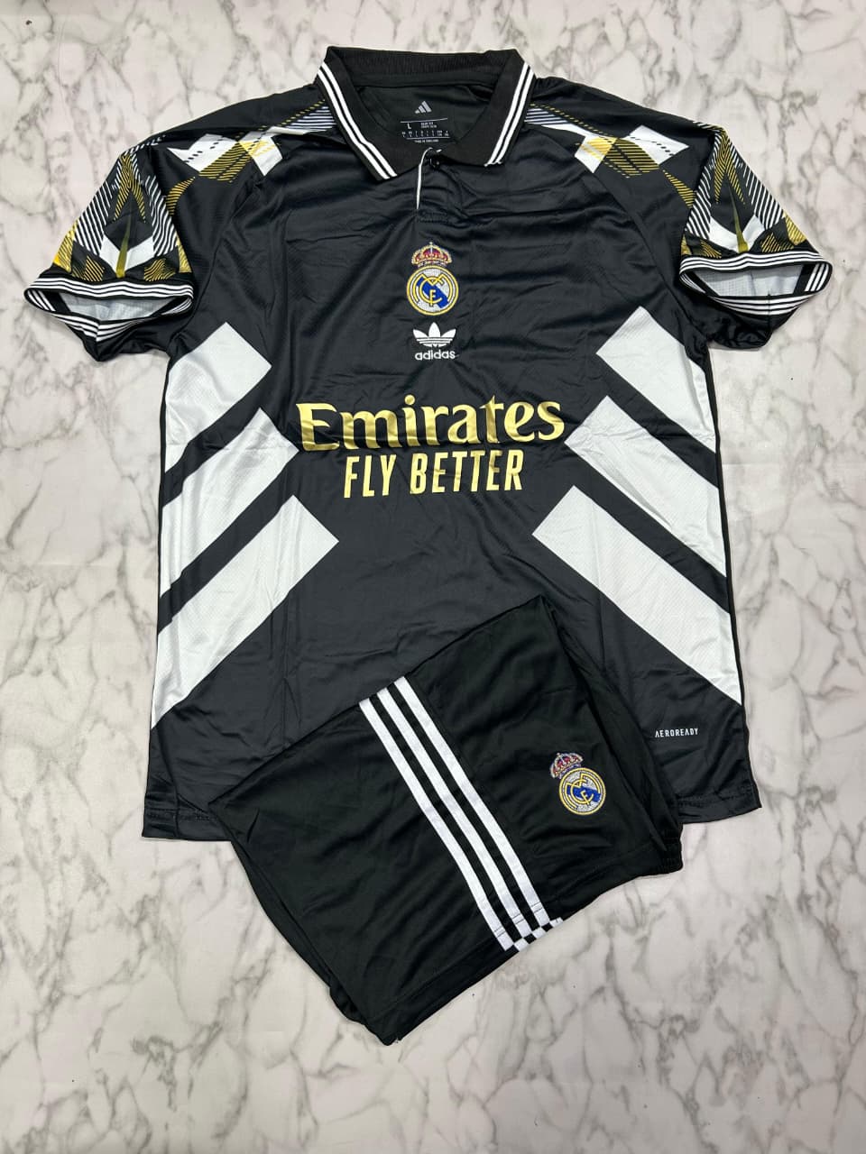 Real Madrid Nocturno Edition Football Jersey Set (Jersey + Shorts)