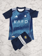Al Nassr Away 25/26 Kids India Football Jersey Set (Jersey + Shorts)