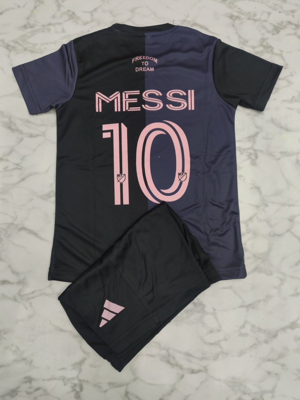Inter Miami Away 25/26 Kids India Football Jersey Set (Jersey + Shorts)