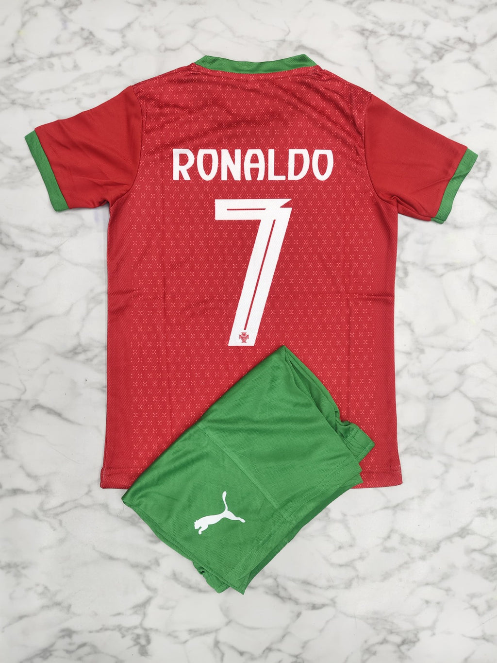 Portugal Home 25/26 Kids India Football Jersey Set (Jersey + Shorts)