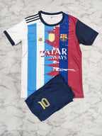 Messi Special Edition Kids India Football Jersey Set (Jersey + Shorts)