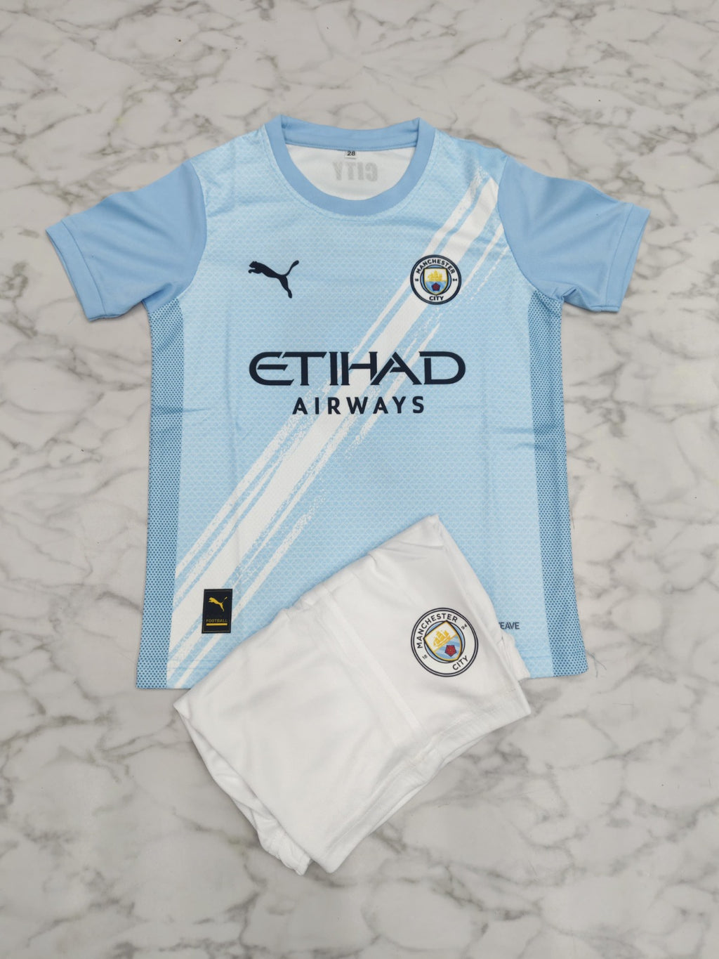 Manchester City Home 25/26 Kids India Football Jersey Set (Jersey + Shorts)