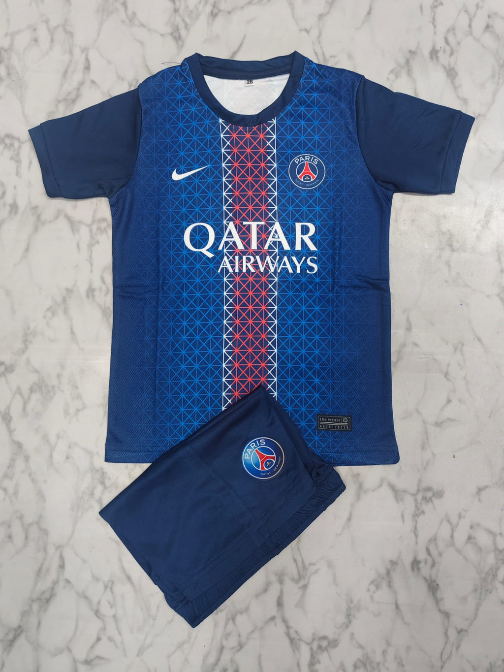 Paris Saint Germain (PSG) Home 25/26 Kids India Football Jersey Set (Jersey + Shorts)