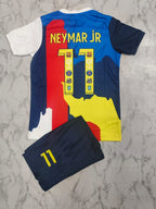 Neymar Jr Special Edition Kids India Football Jersey Set (Jersey + Shorts)