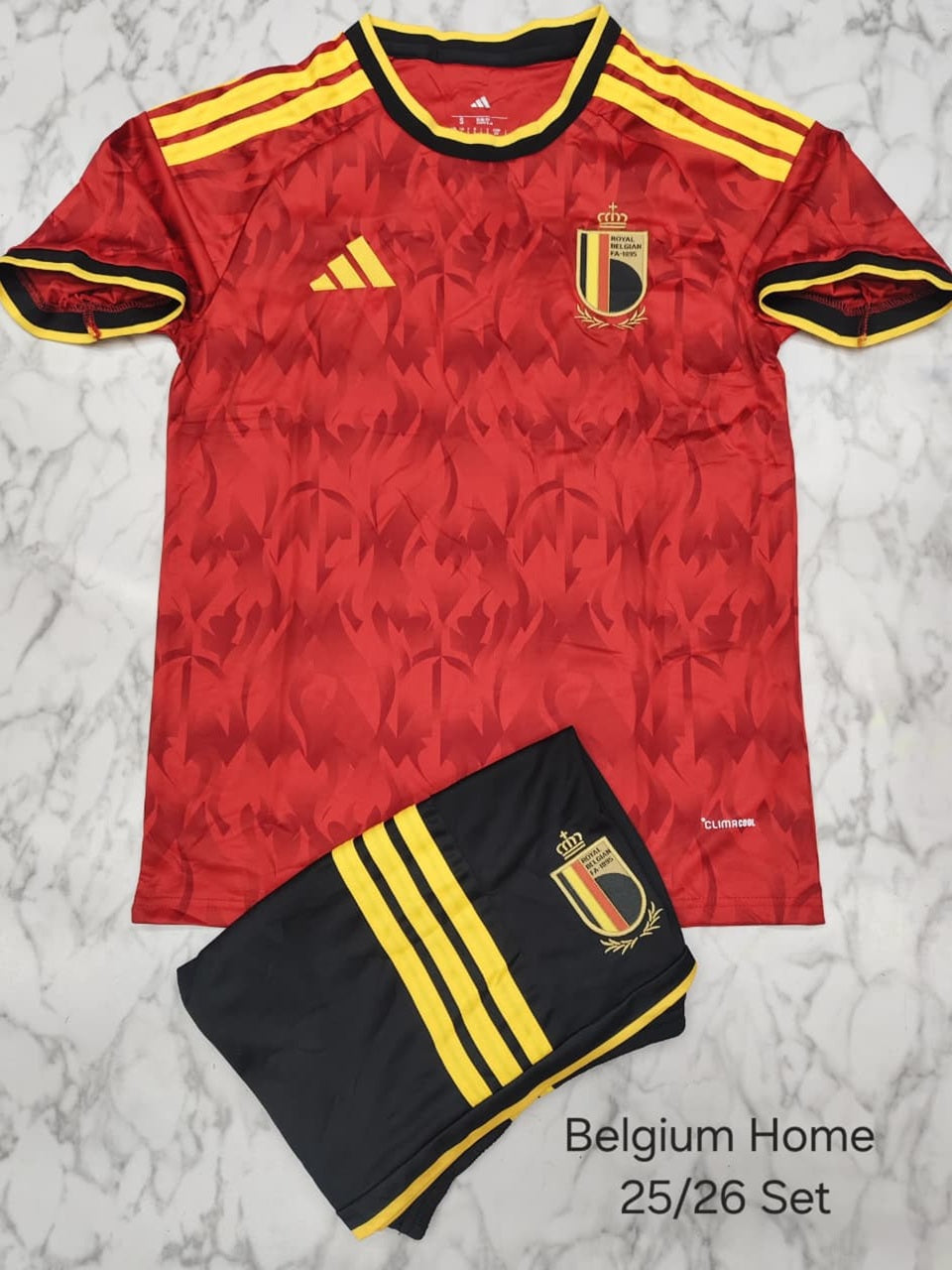 Belgium Home 25/26 Football Jersey Set (Jersey + Shorts)