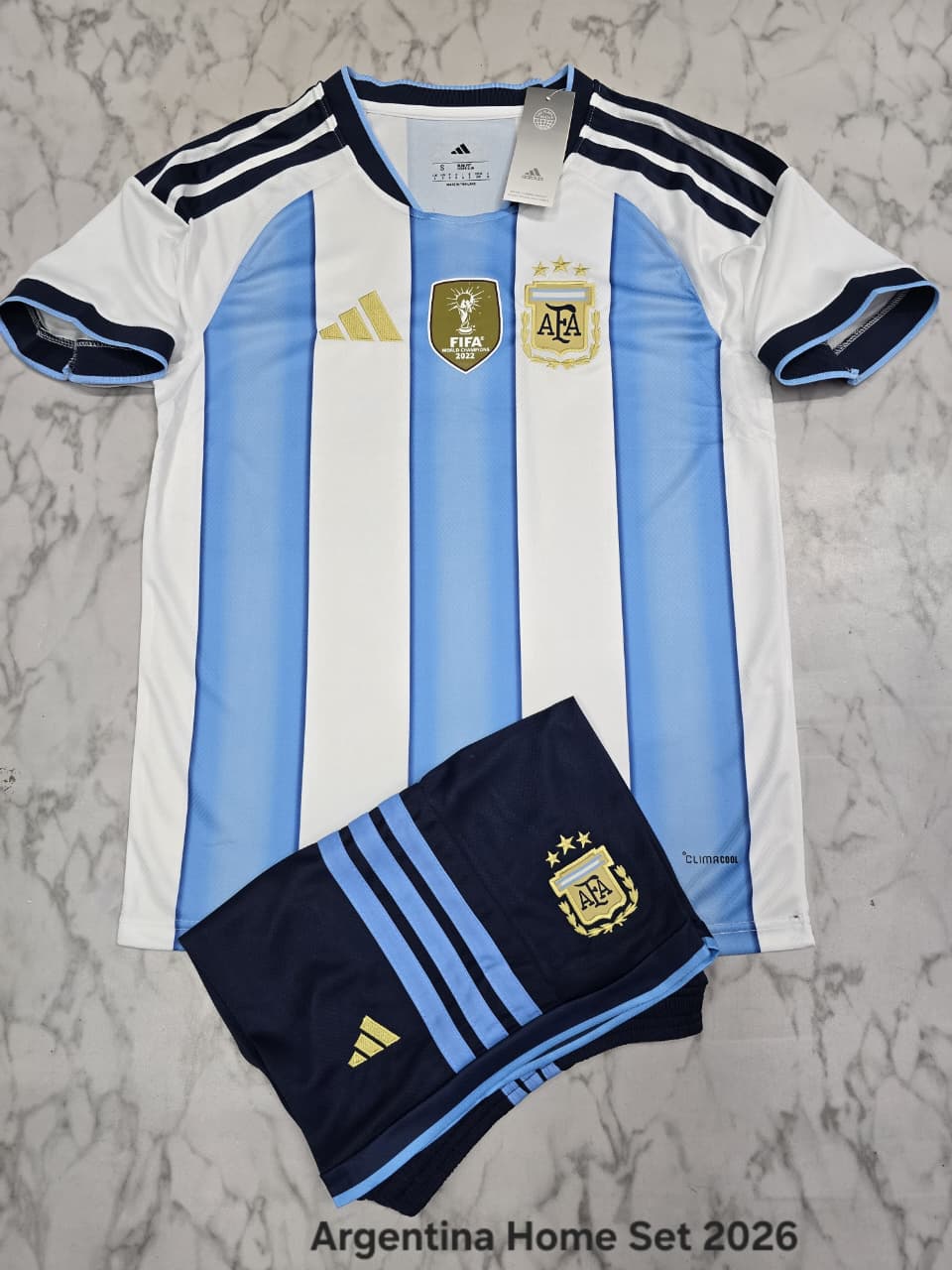 Argentina Home 25/26 Football Jersey Set (Jersey + Shorts)