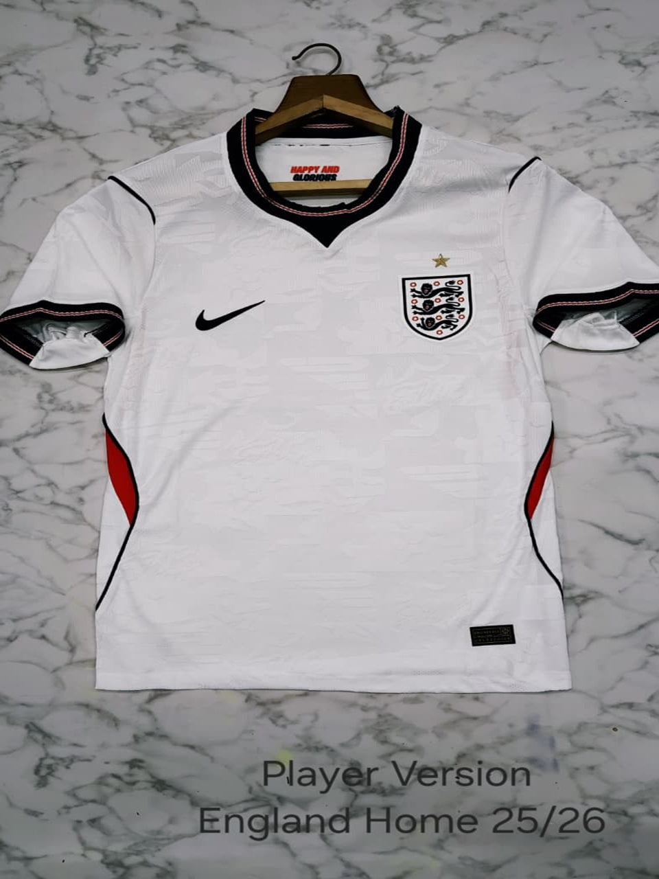 England Home 25/26 Player Version Football Jersey