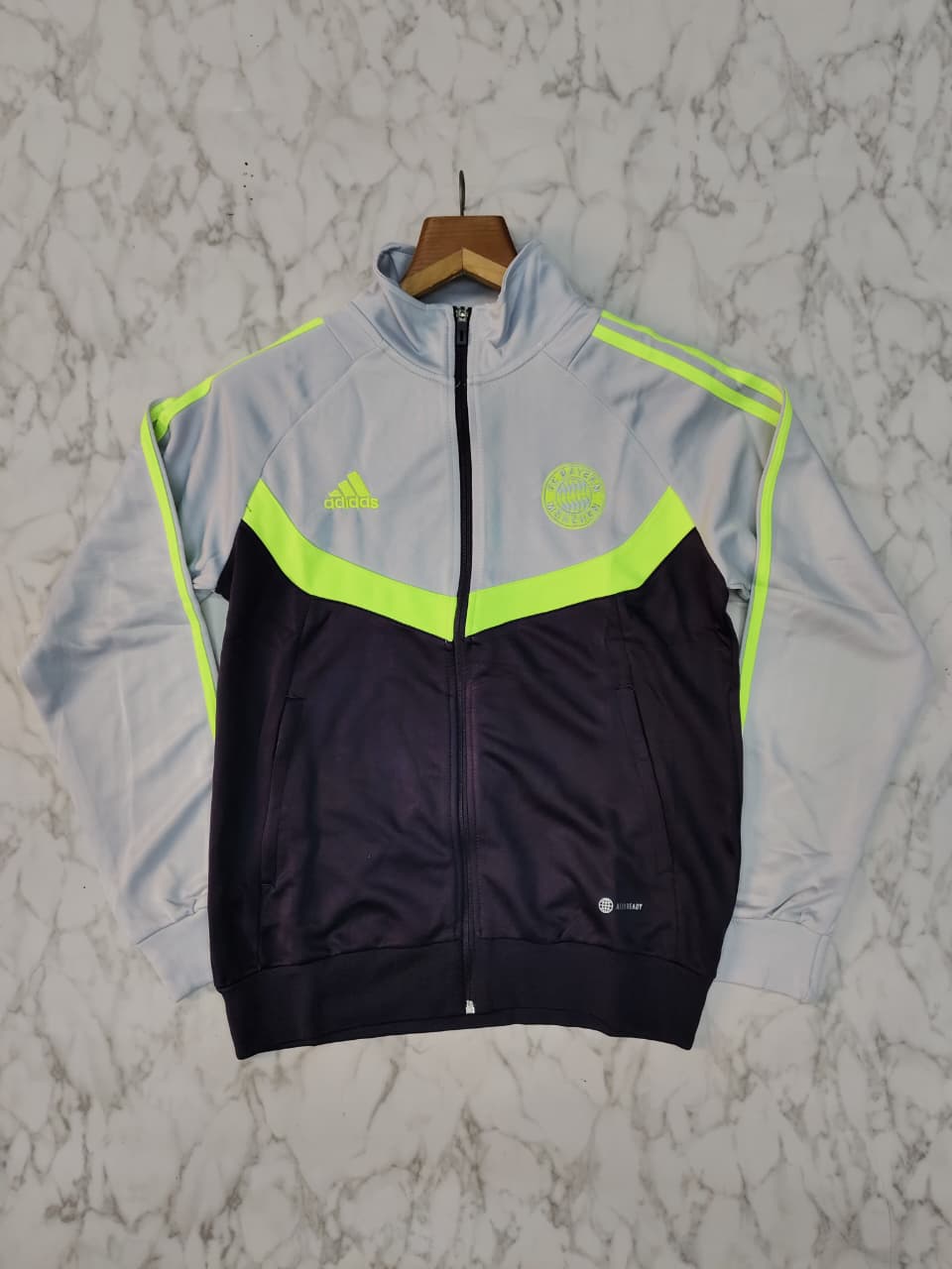 Bayern Munich Grey & Black Club Jacket