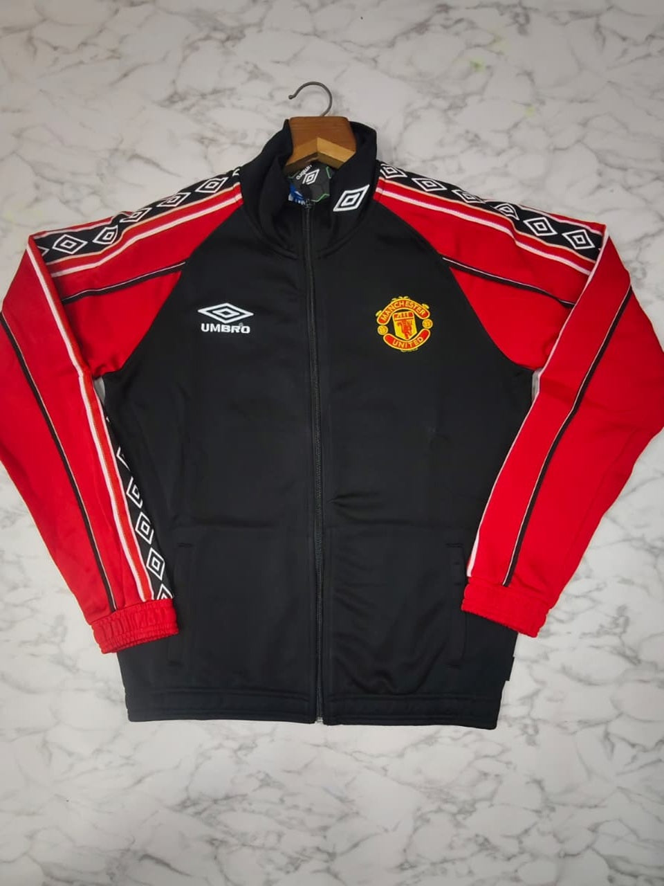 Manchester United Black Umbro Club Jacket