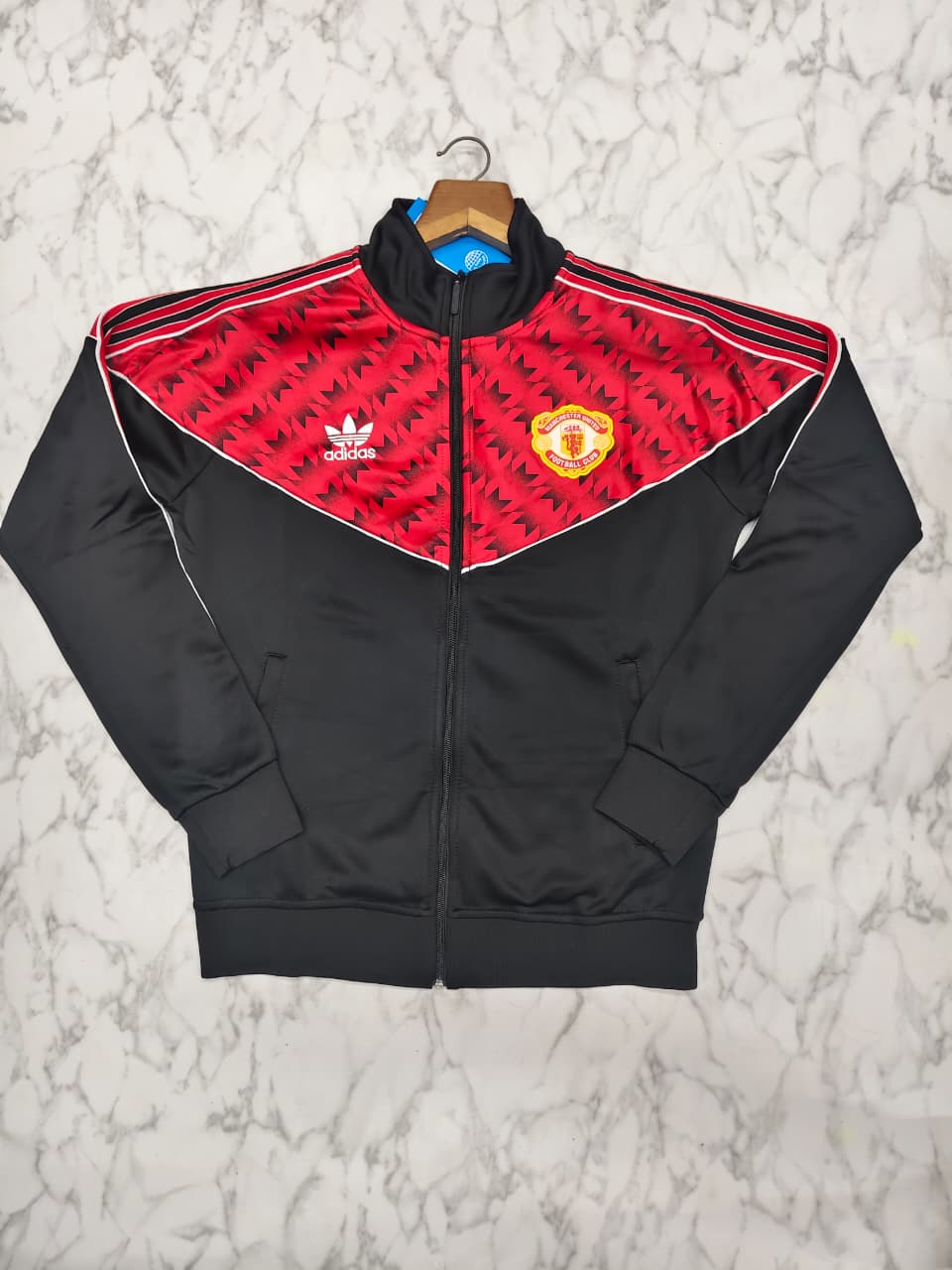 Manchester United Printed Red Club Jacket