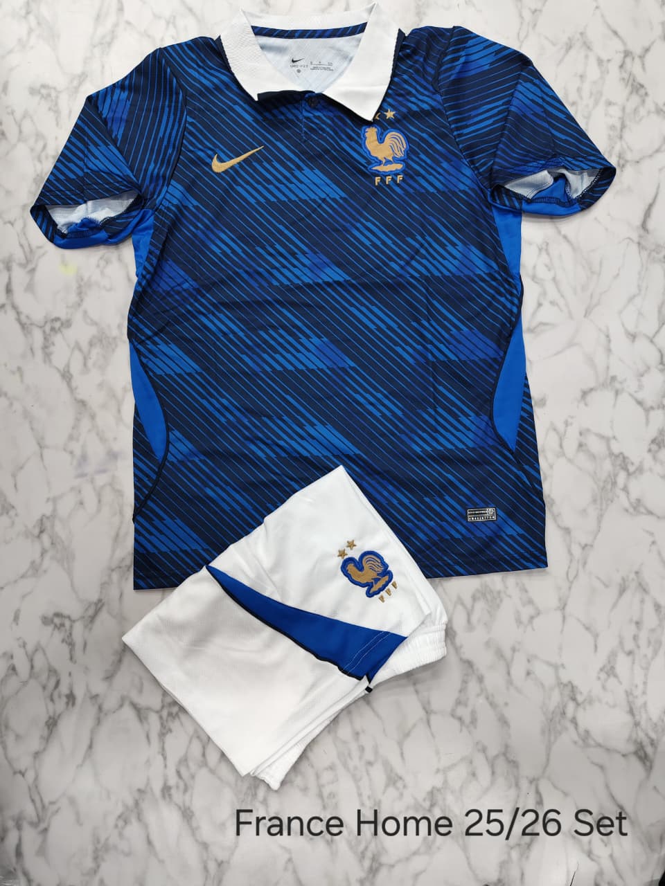 France Home 25/26 Football Jersey Set (Jersey + Shorts)