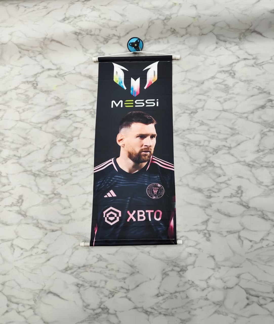Miami Black With Messi Wall Banner