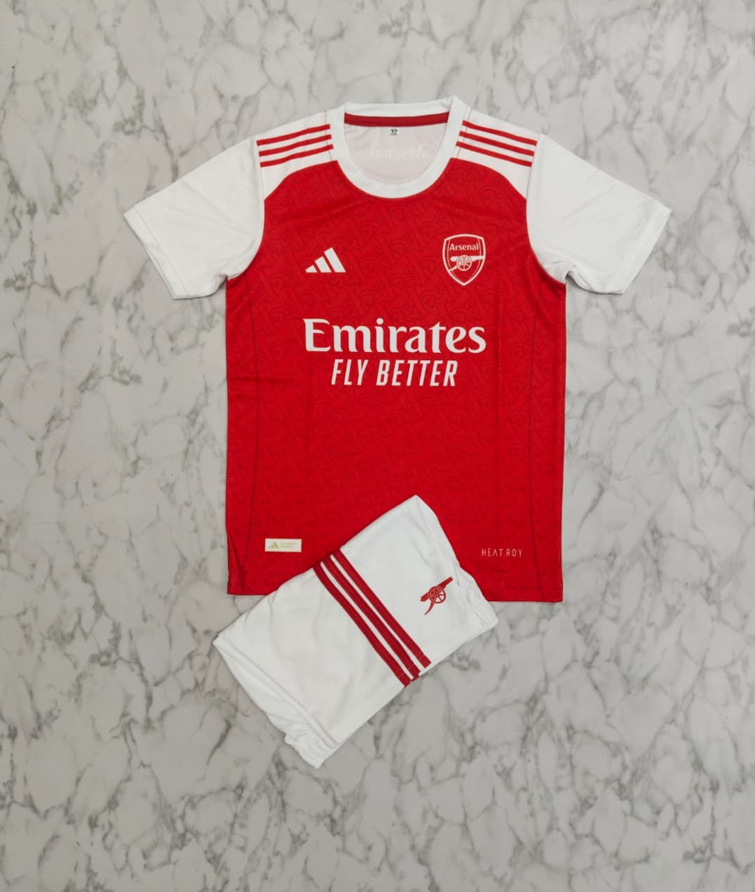 Arsenal Home 25/26 Kids India Football Jersey Set (Jersey + Shorts)