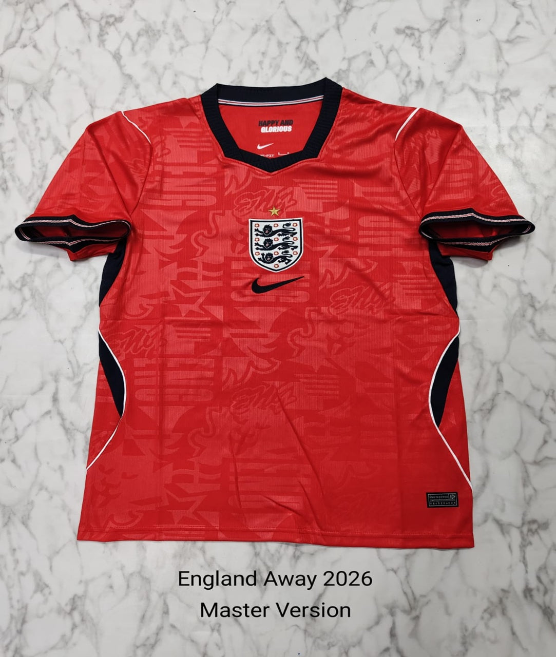England Away 25/26 Master Quality Football Jersey