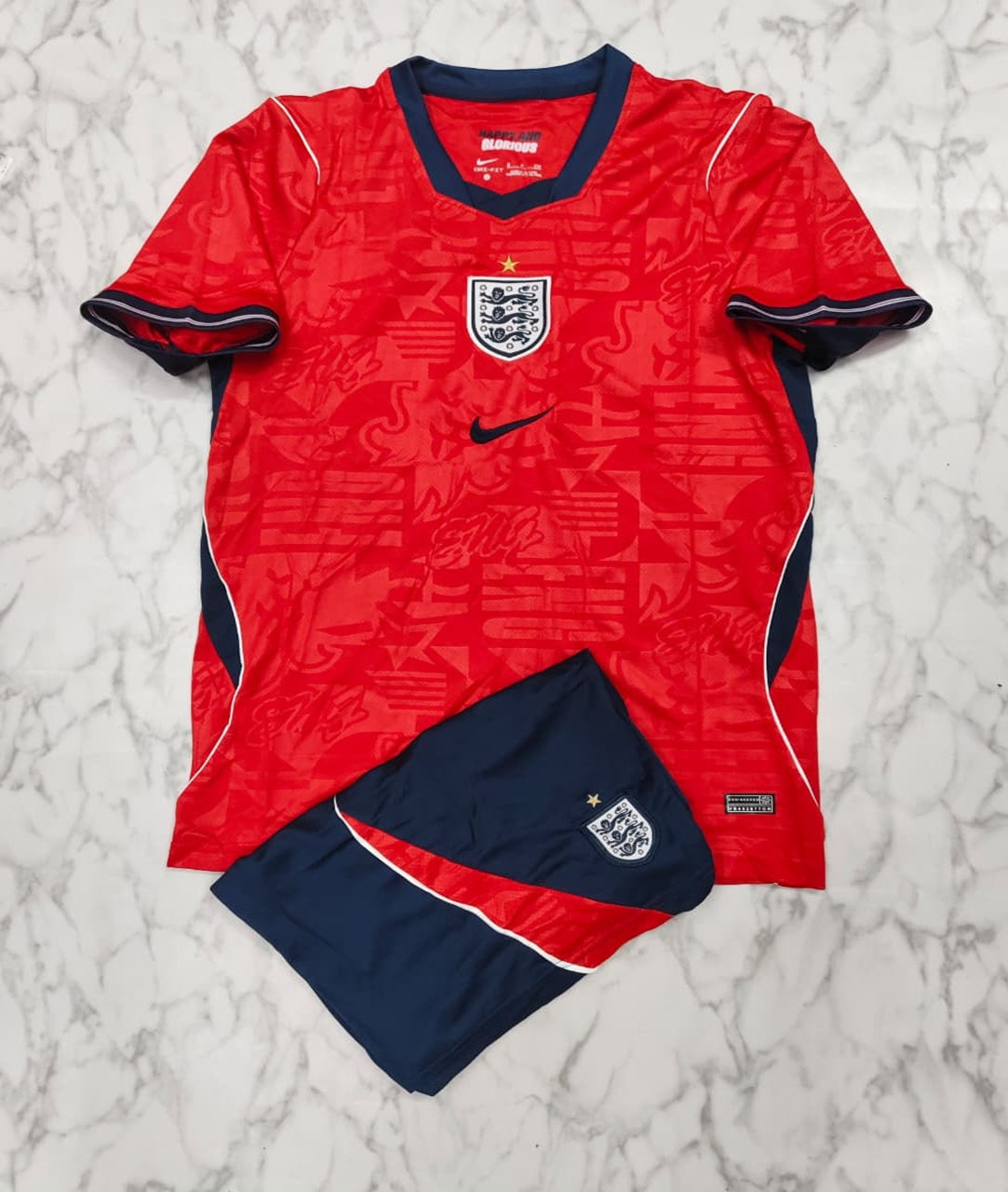 England Away 2026 Football Jersey Set (Jersey + Shorts)
