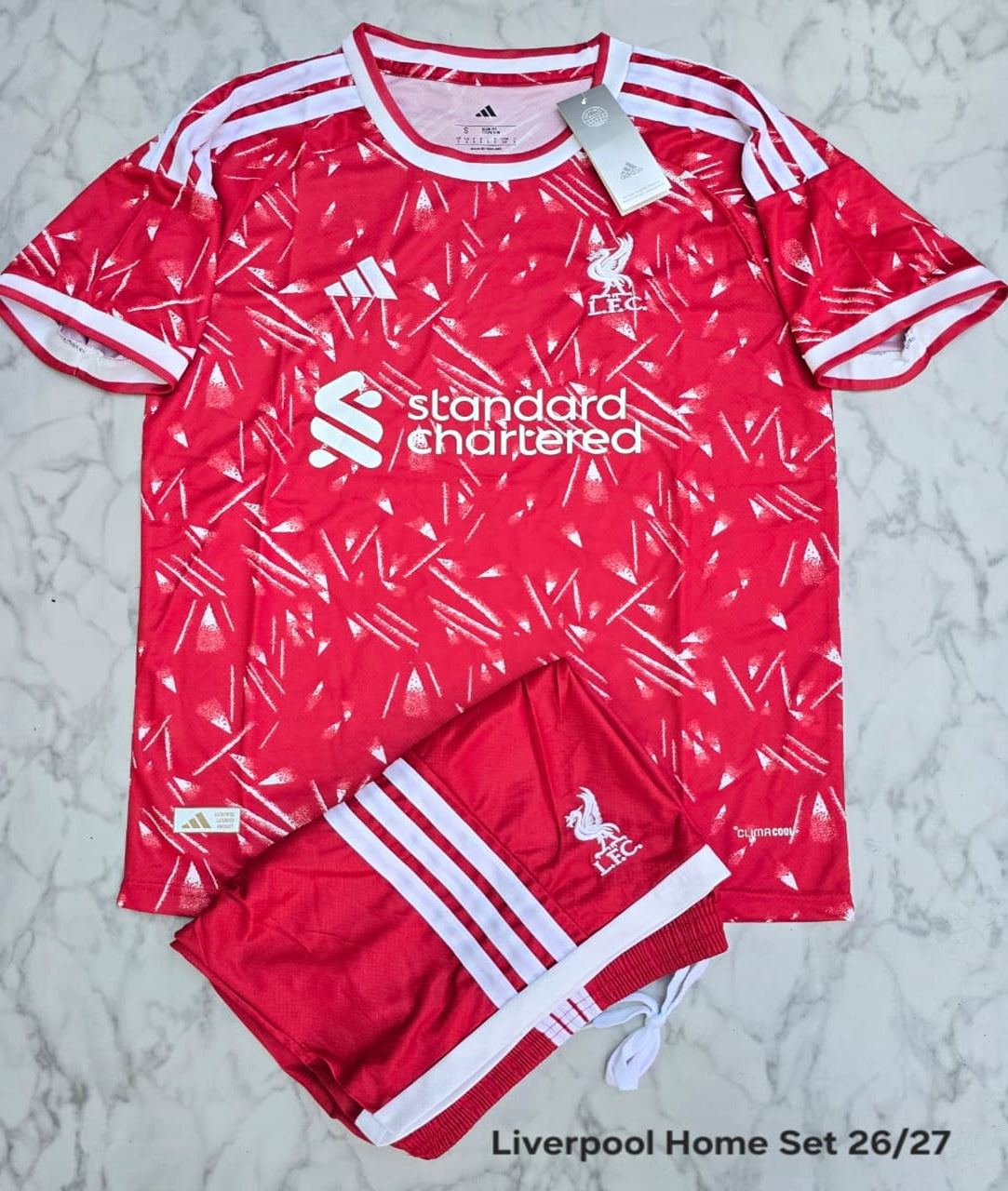 Liverpool Home 26/27 Football Jersey Set (Jersey + Shorts)