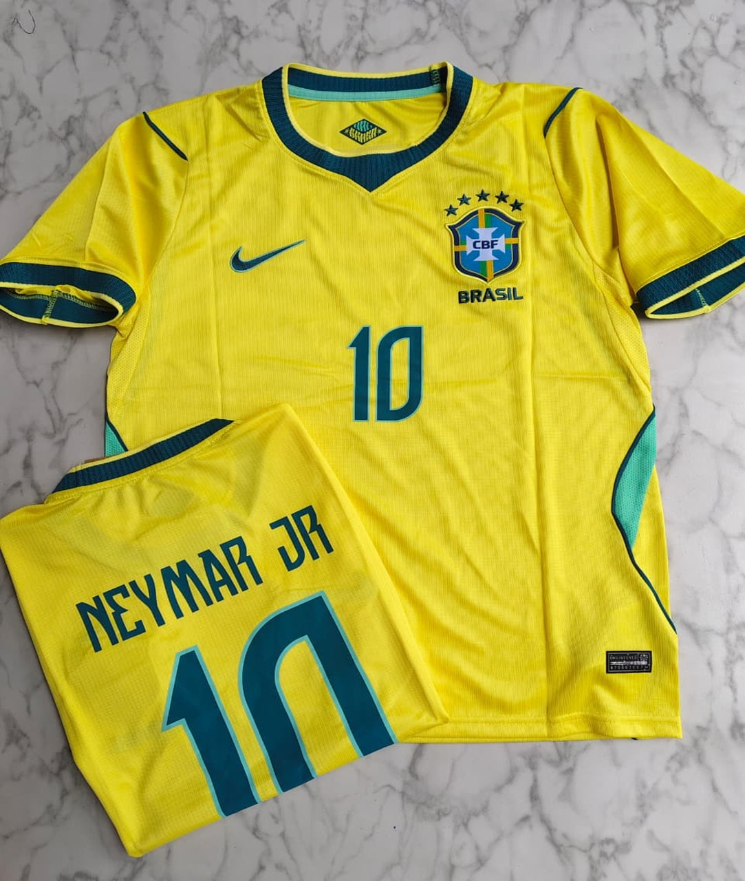 Brazil Home Neymar JR Edition Master Quality Football Jersey