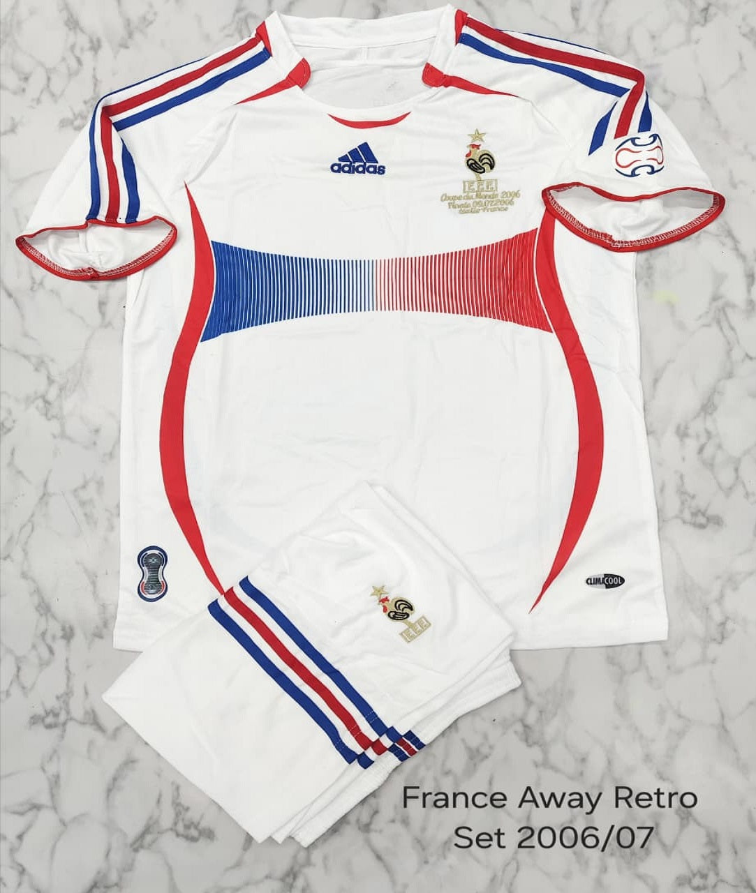 France Away 2006/07 Retro Football Jersey Set (Jersey + Shorts)