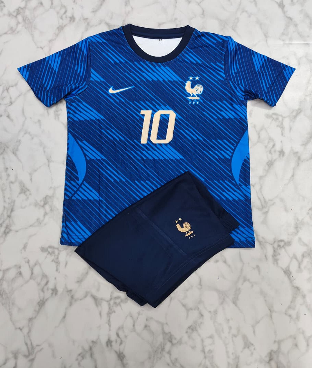 France Home 25/26 Kids India Football Jersey Set (Jersey + Shorts)