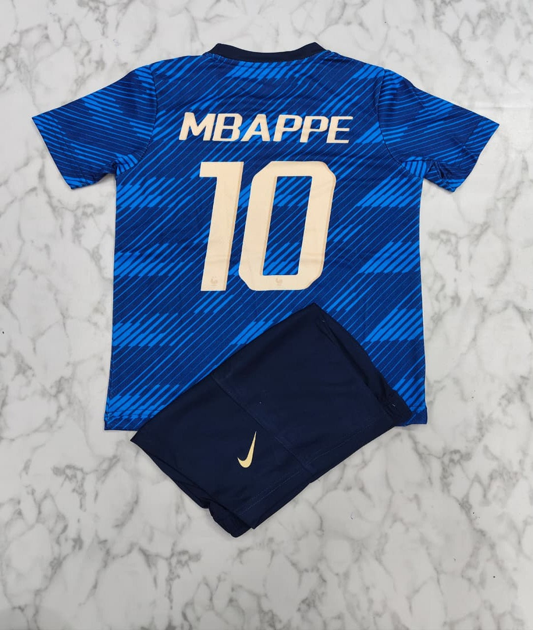 France Home 25/26 Kids India Football Jersey Set (Jersey + Shorts)