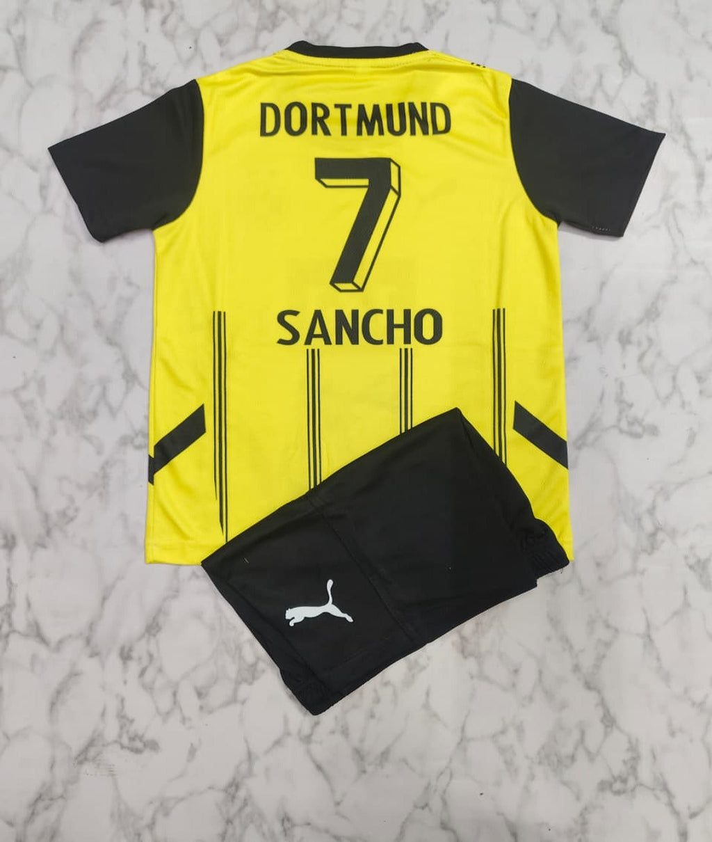 Borussia Dortmund Home 24/25 Kids India Football Jersey Set (Jersey + Shorts)