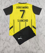 Borussia Dortmund Home 24/25 Kids India Football Jersey Set (Jersey + Shorts)