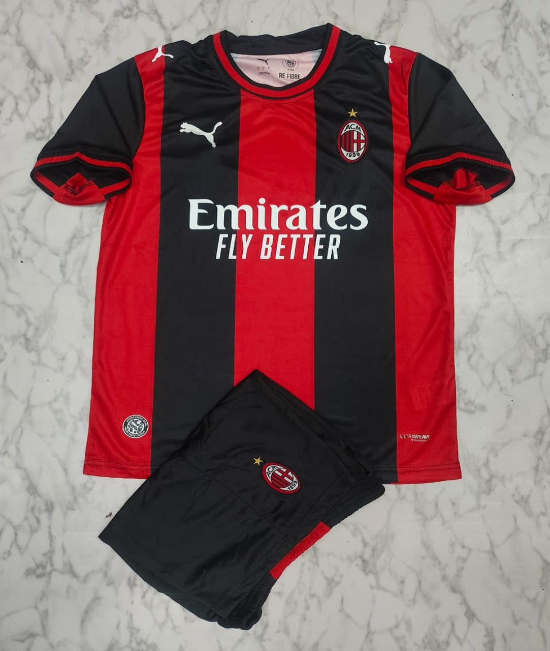 Ac Milan Home 26/27 Football Jersey Set (Jersey + Shorts)