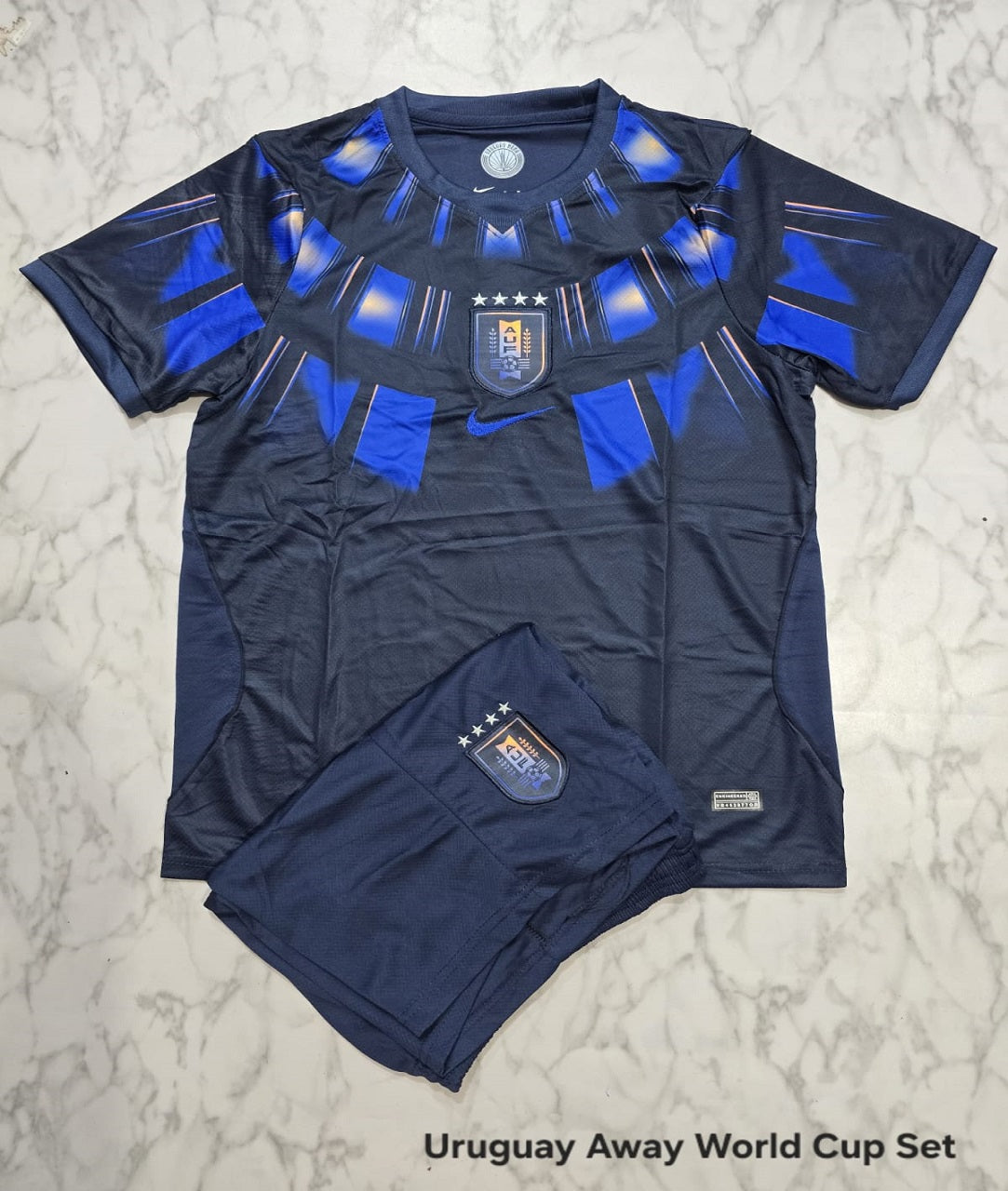 Uruguay Away 26/27 World Cup Football Jersey Set (Jersey + Shorts)