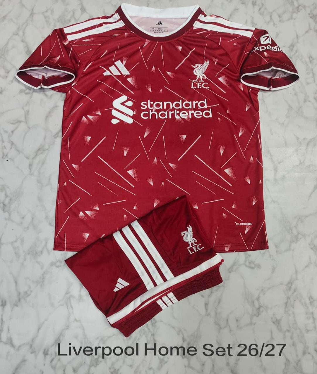Liverpool Home 26/27 Football Jersey Set (Jersey + Shorts)