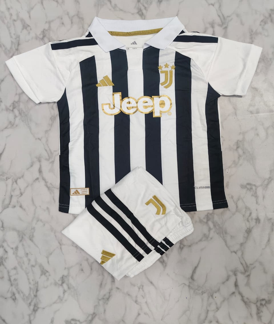 Juventus Home 26/27 Imported Kids Football Jersey Set (Jersey + Shorts)