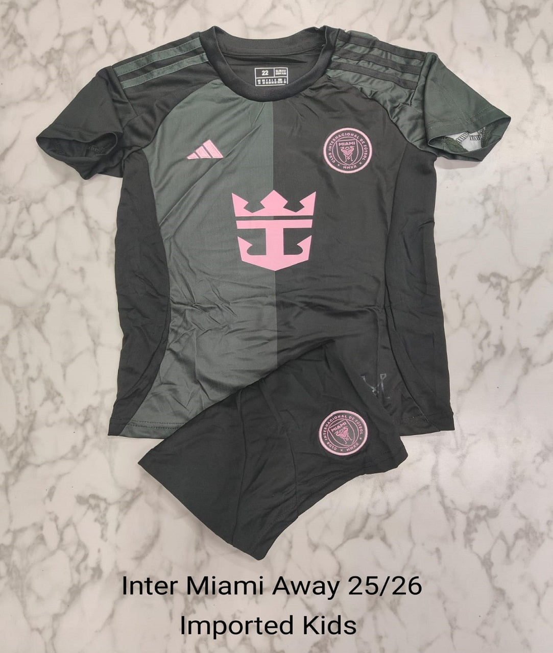 Inter Miami Away 25/26 Imported Kids Football Jersey Set (Jersey + Shorts)