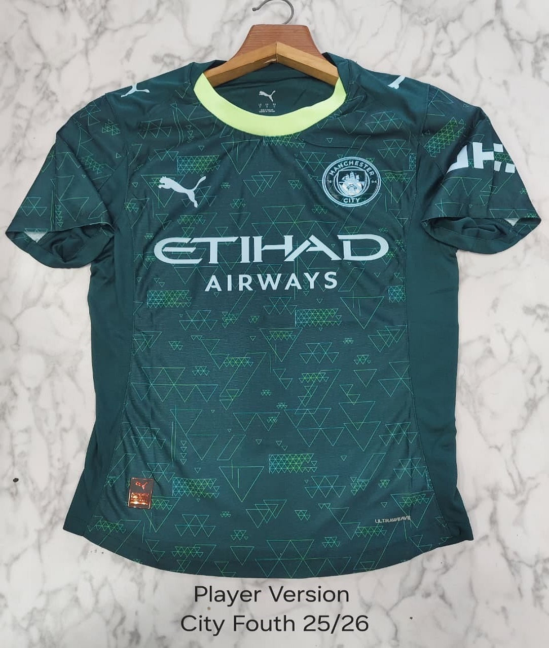 Manchester City Fourth 25/26 Player Version Football Jersey