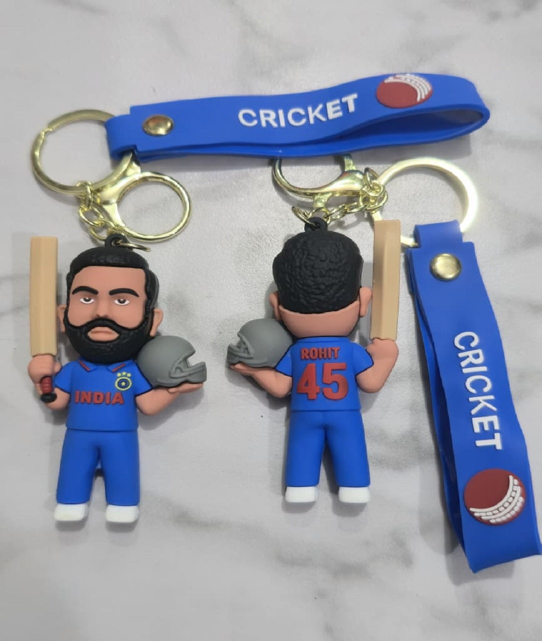Rohit Sharma 3D Cricket Keychain