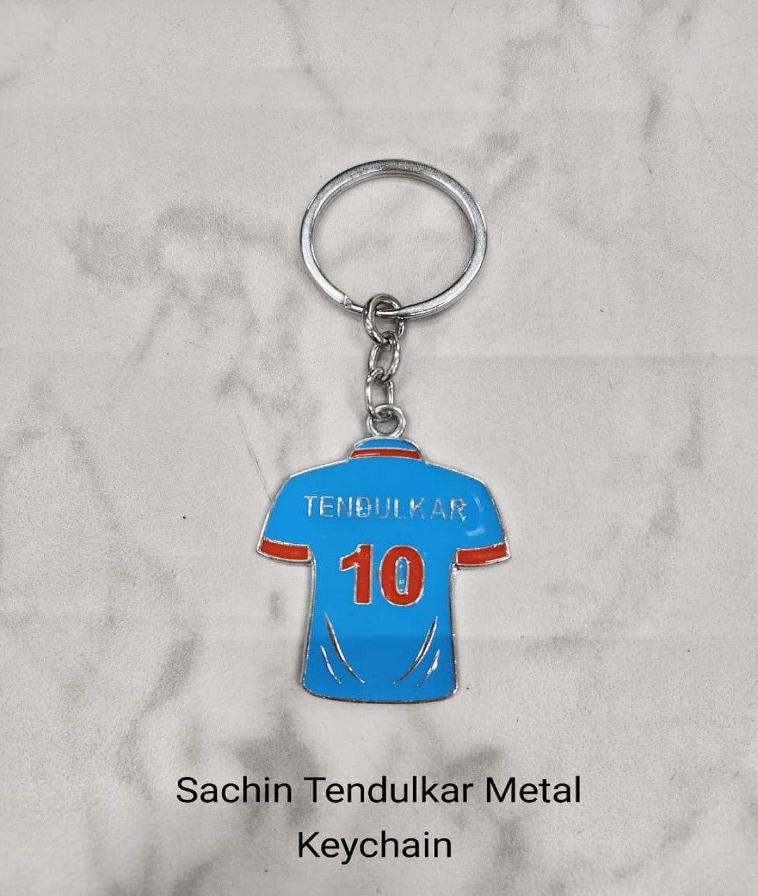 Sachin Tendulkar 10 Metal Jersey Keychain