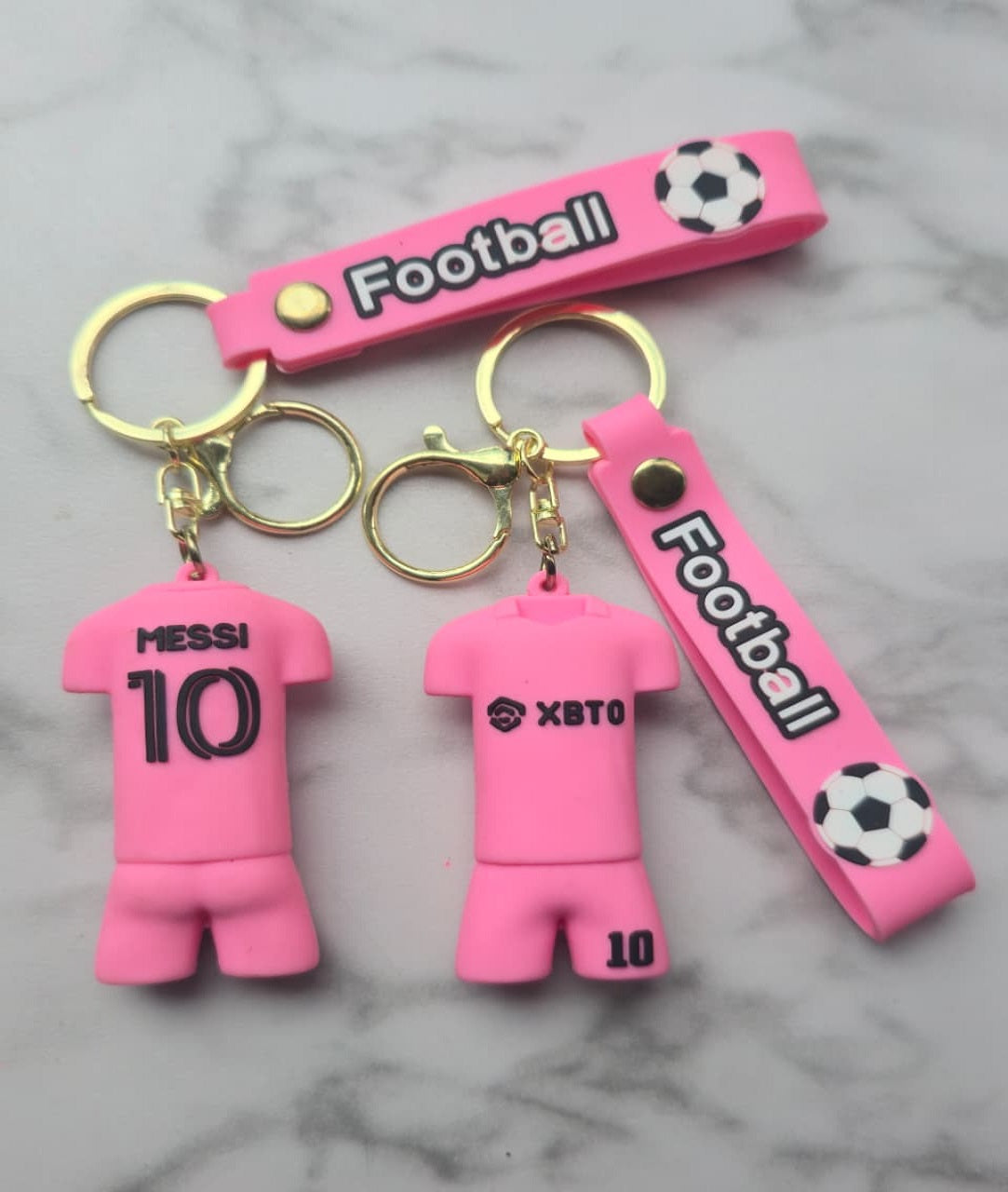 Lionel Messi 10 Inter Miami 3D Jersey Keychain
