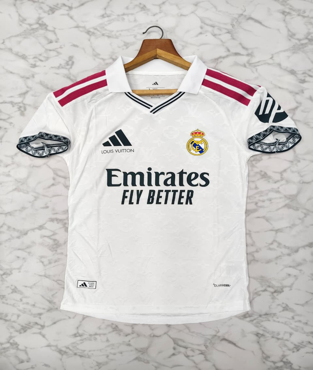 Real Madrid Louis Vuitton (White) Player Version Football Jersey