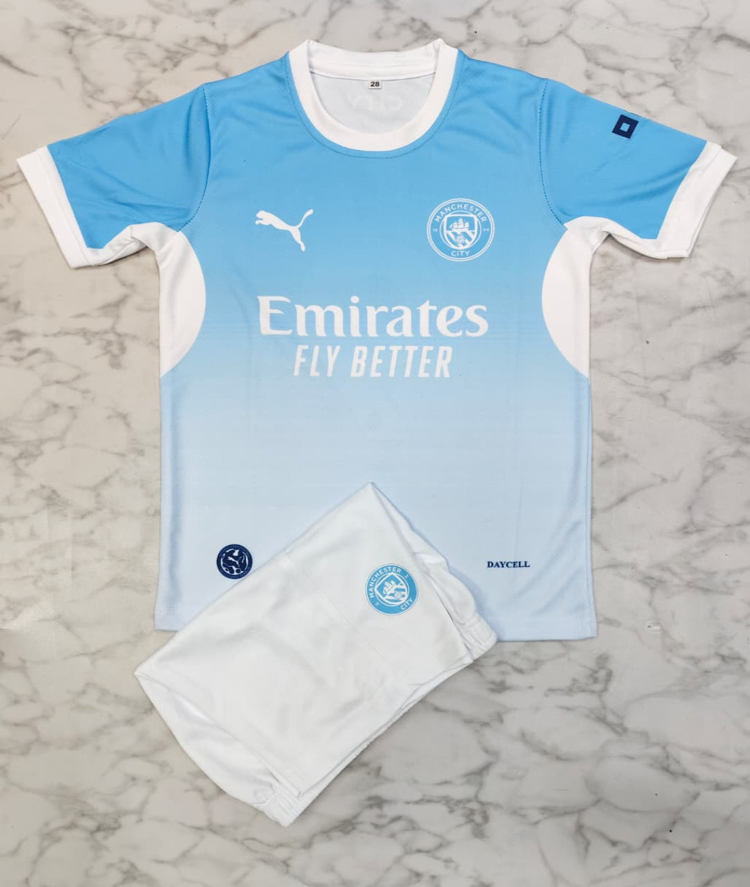 Manchester City Home 26/27 Kids India Football Jersey Set (Jersey + Shorts)