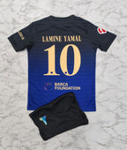 FC Barcelona Away 26/27 Kids India Football Jersey Set (Jersey + Shorts)