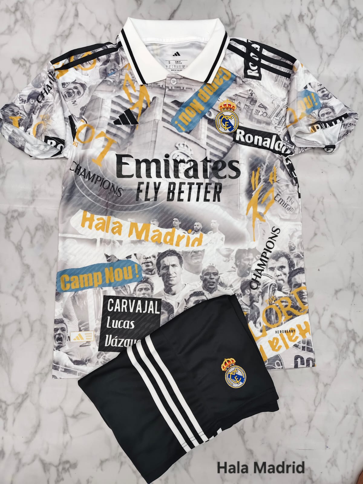 Real Madrid Hala Special Edition Football Jersey Set (Jersey + Shorts)