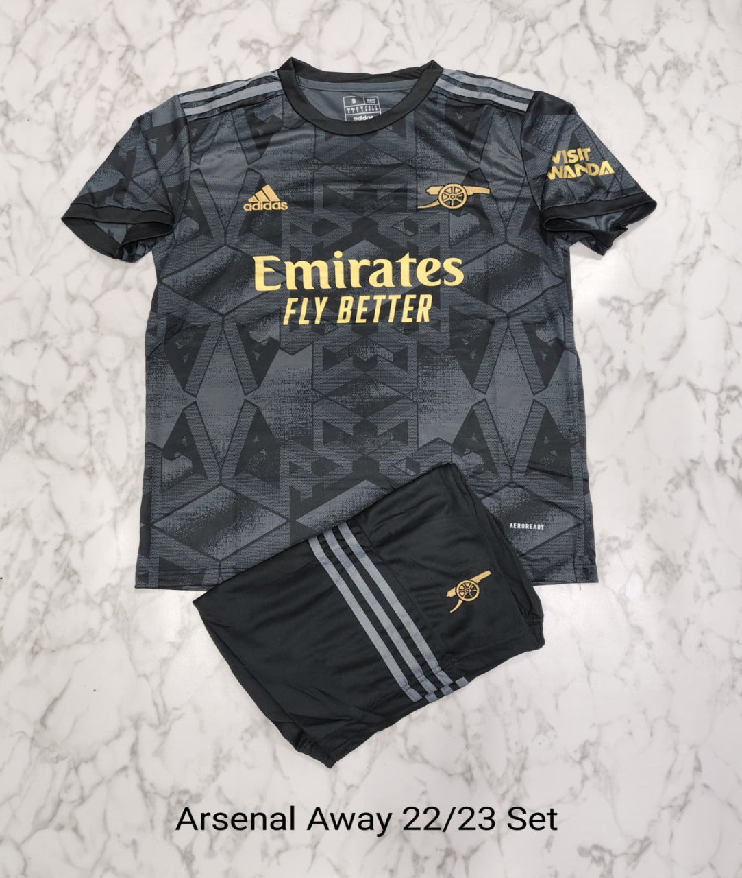 Arsenal Away 22/23 Football Jersey Set (Jersey + Shorts)