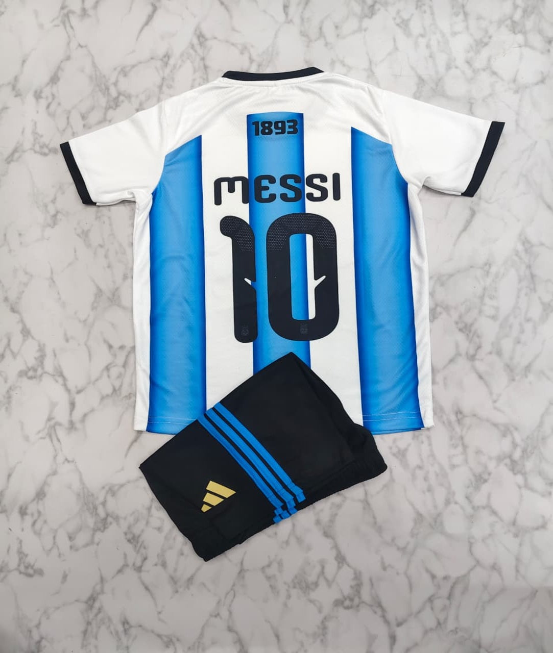 Argentina Home 25/26 Kids India Football Jersey Set (Jersey + Shorts)