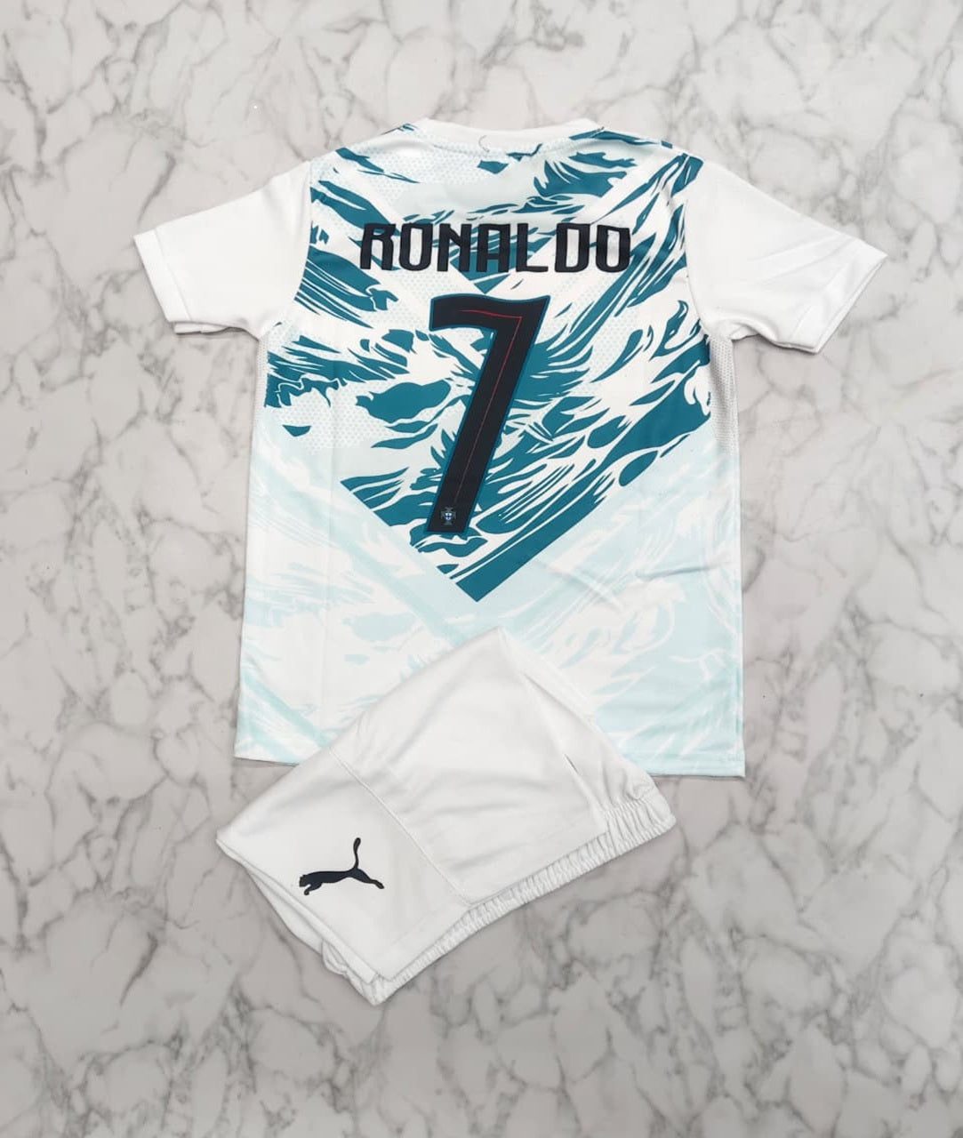 Portugal Away 25/26 Kids India Football Jersey Set (Jersey + Shorts)