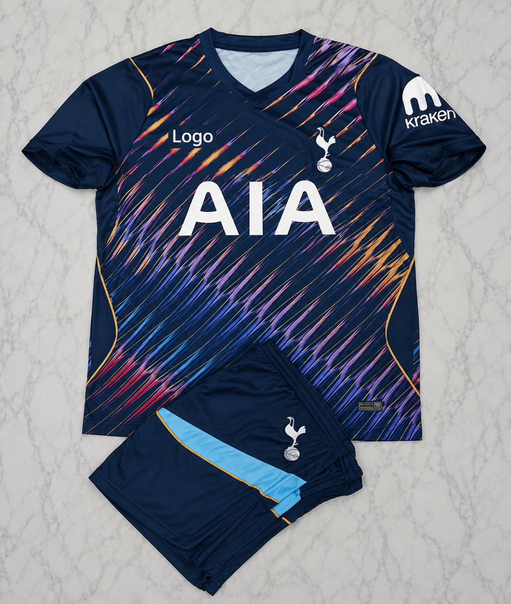 Tottenham Away 26/27 Football Jersey Set (Jersey + Shorts)