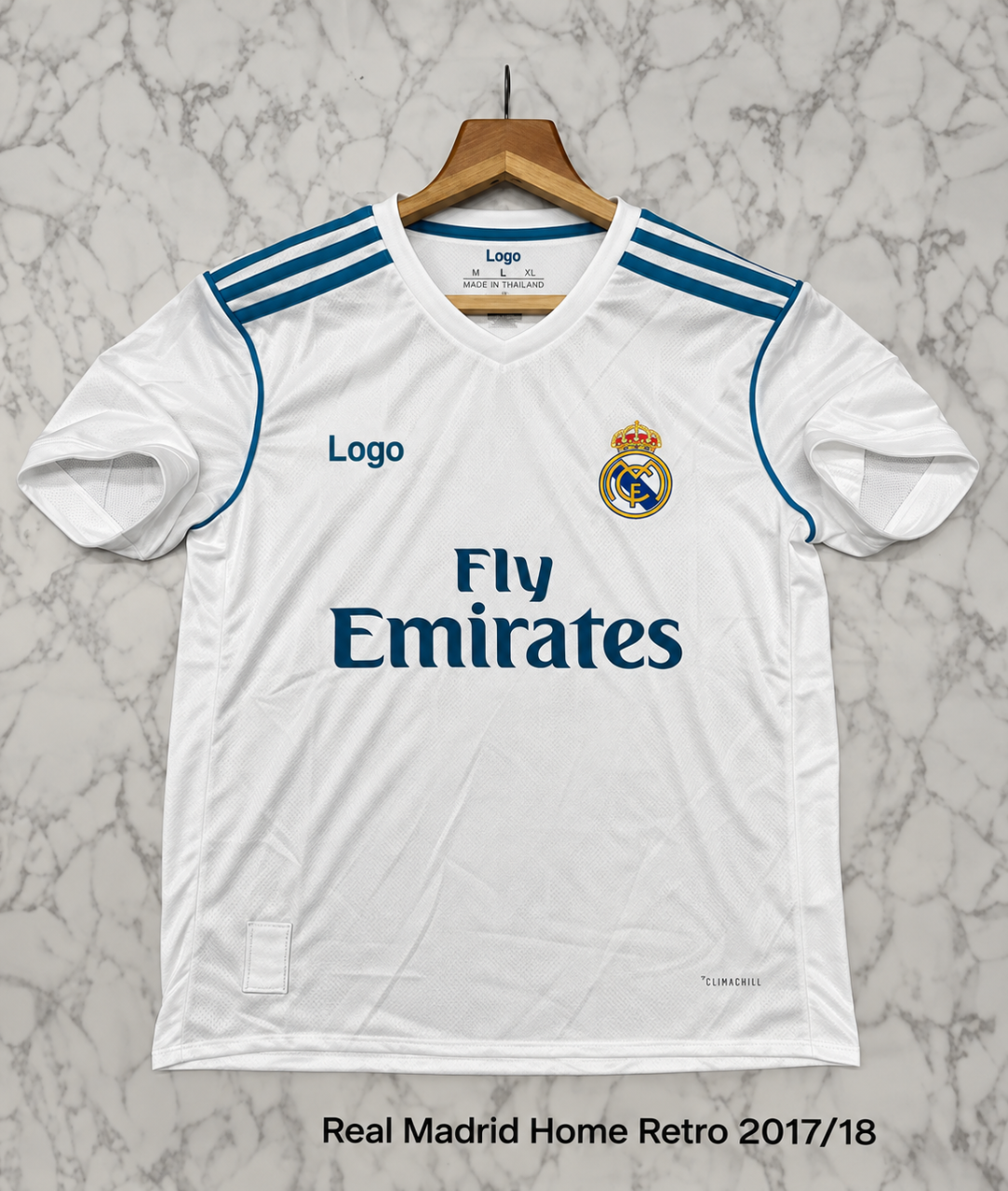 Real Madrid Home 2017/18 Retro Football Jersey Master Quality