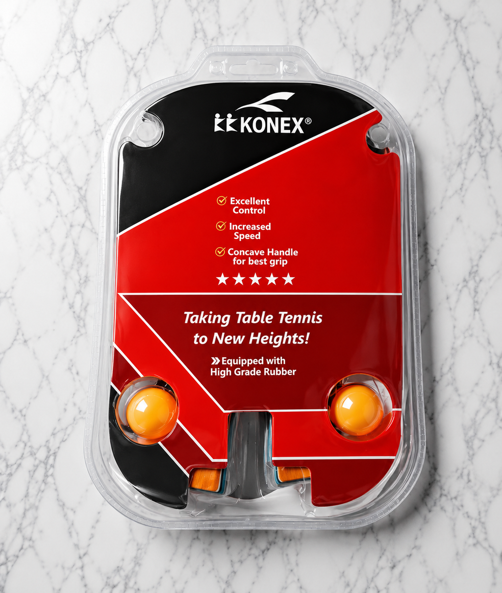 Konex CLS-606 Table Tennis Racket Set