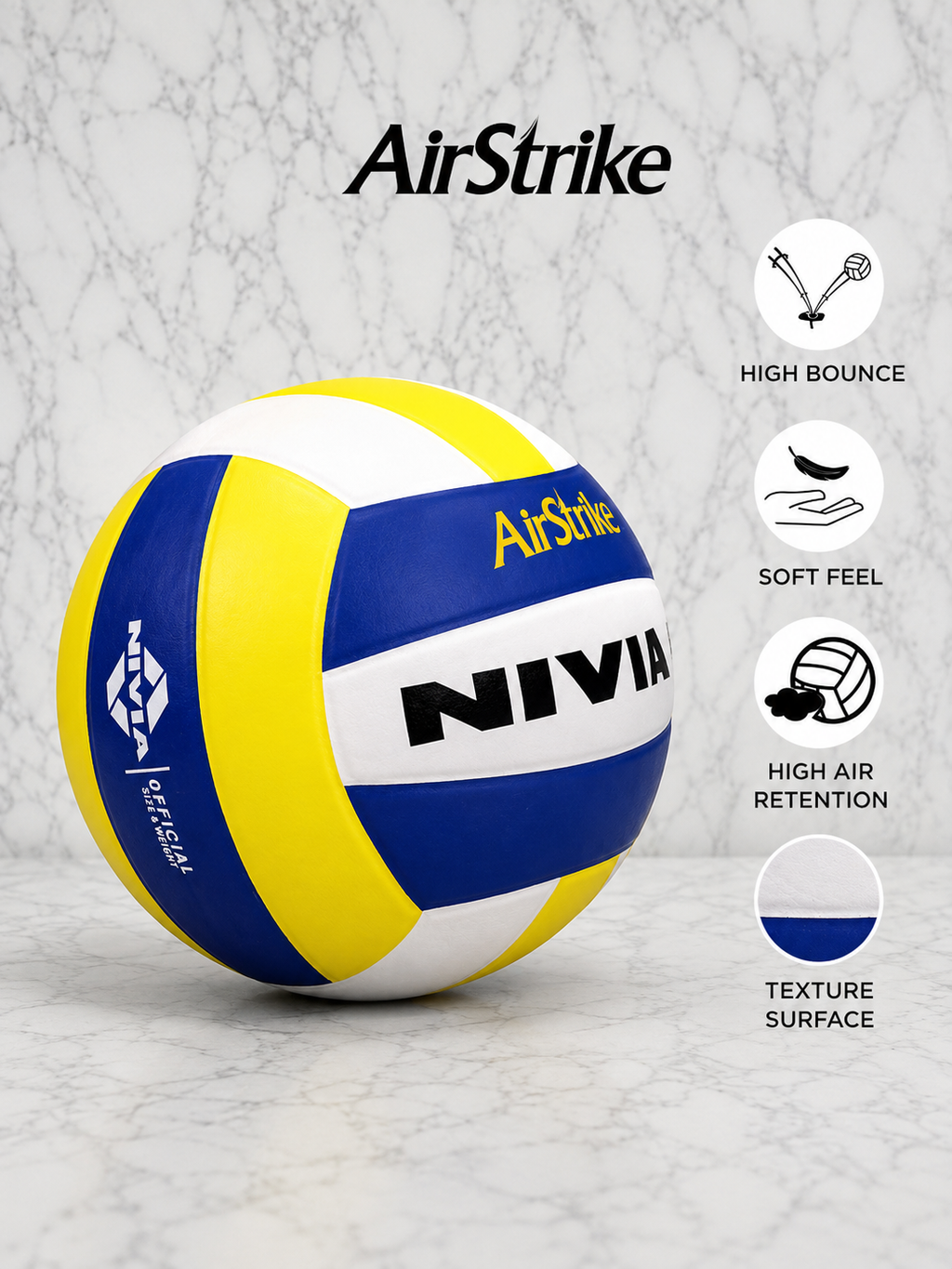 Nivia AirStrike Volleyball (VB-1122)