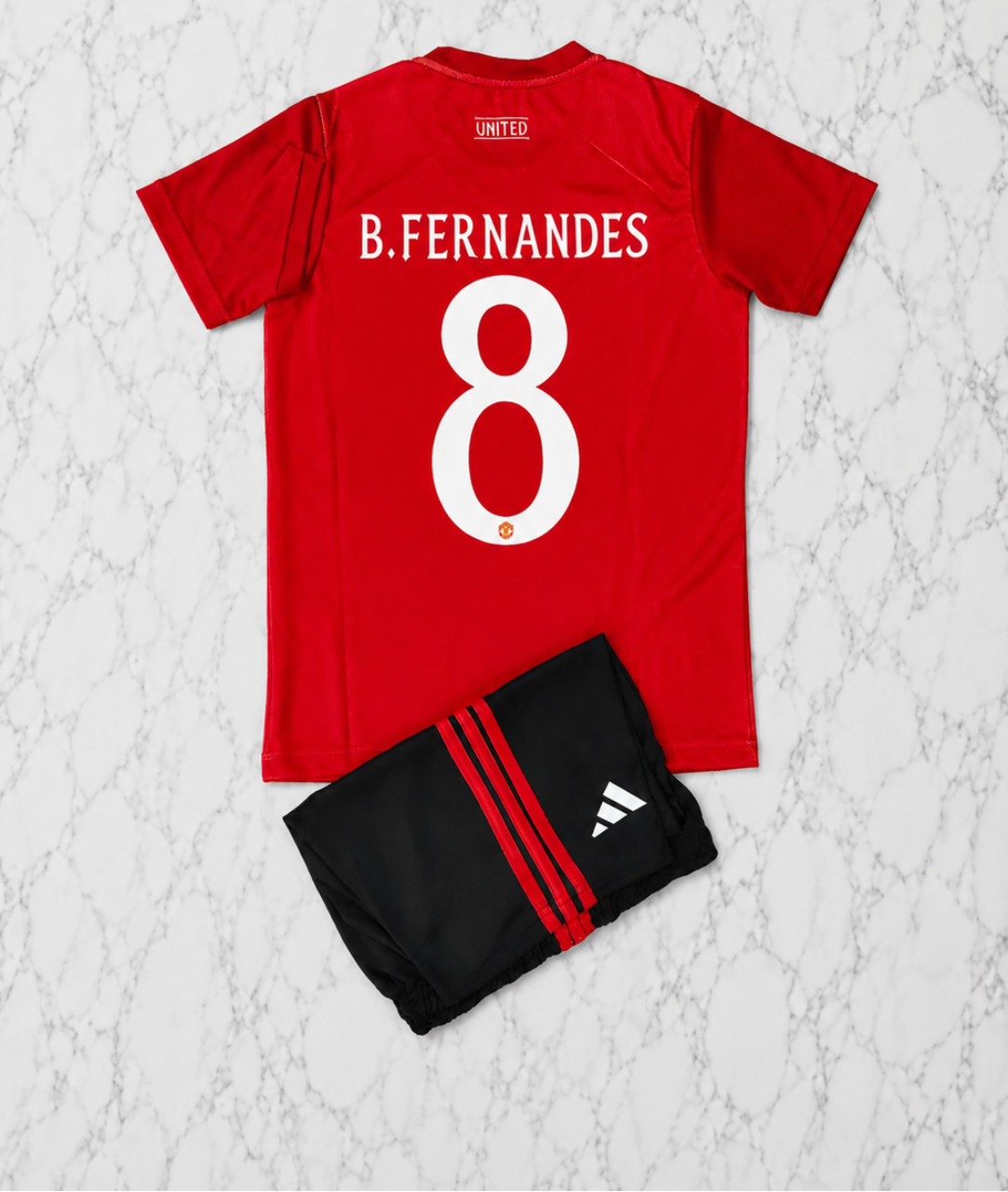 Manchester United Home 26/27 Kids India Football Jersey Set (Jersey + Shorts)
