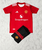 Manchester United Home 26/27 Kids India Football Jersey Set (Jersey + Shorts)